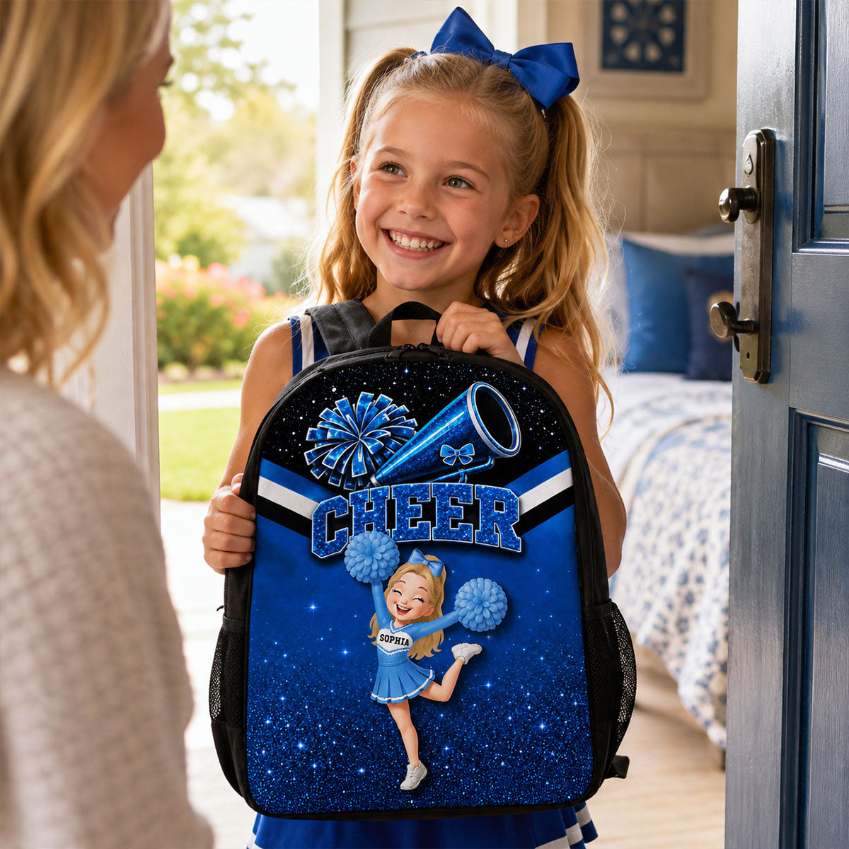 Cheerleader Girl - Personalized Backpack - Back To School Gift For Cheerleading Team Girls, Daughters, Granddaughters