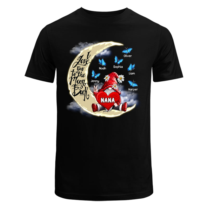 Gnome Grandma Love To The Moon Personalized Shirt