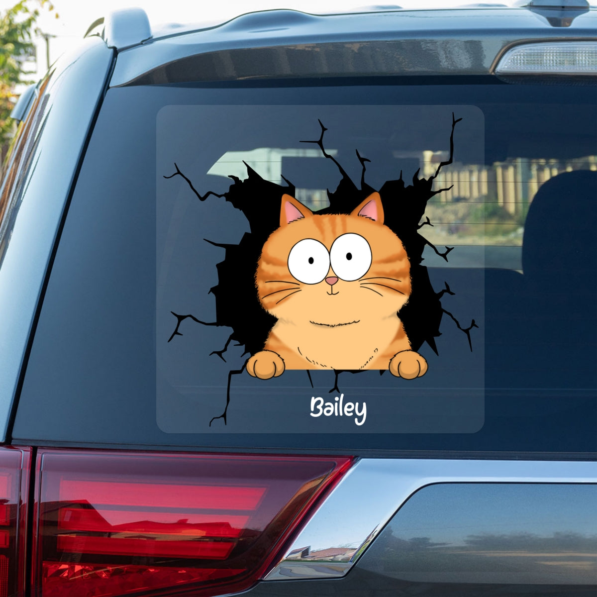 Funny Cats Personalized Decal, Gift For Cat Lovers