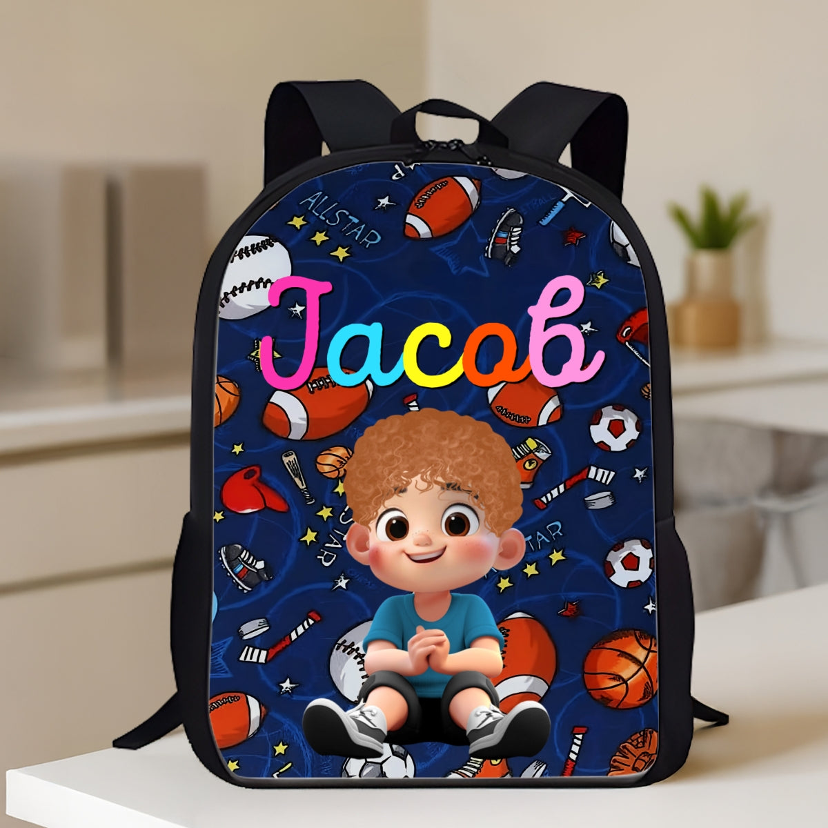 Unicorn, Mermaid, Dinosaur, Space Theme - Personalized Backpack - Back to School Backpack for Kids