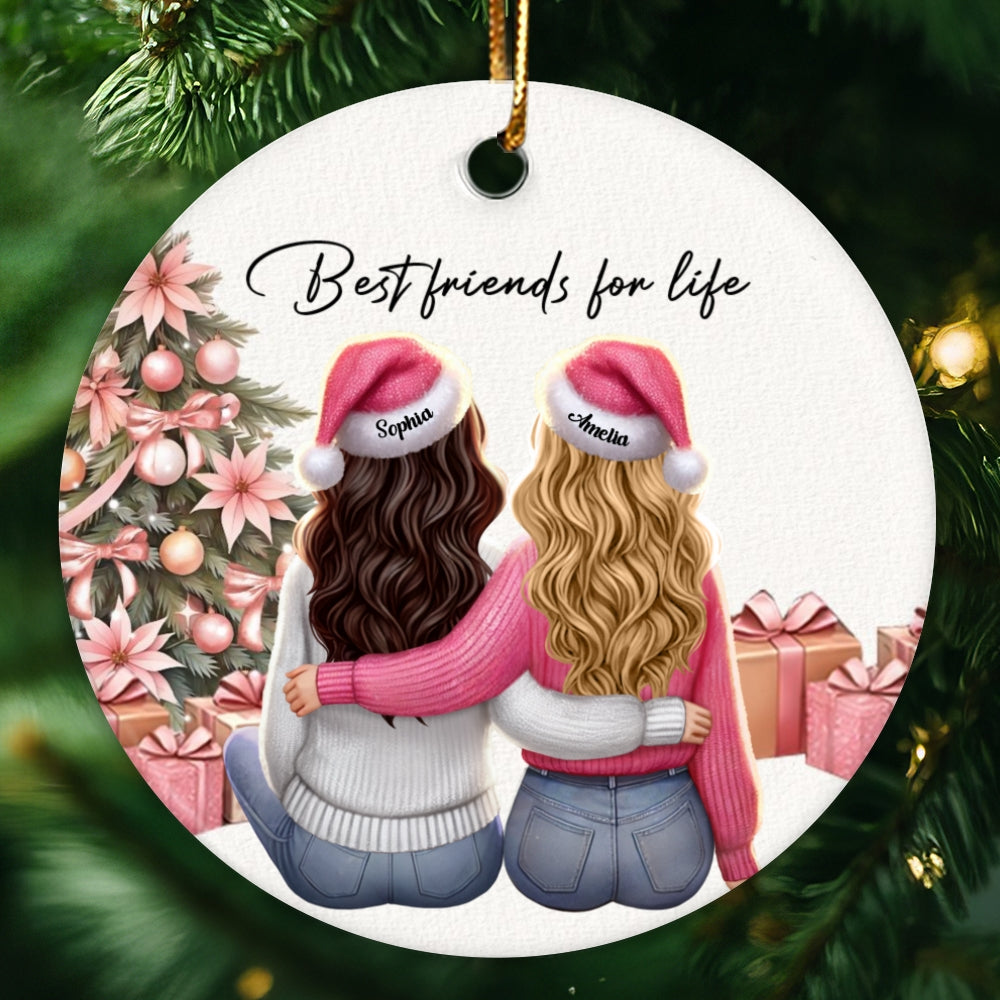 Personalized Best Friends Christmas Ornament – Festive Holiday Keepsake