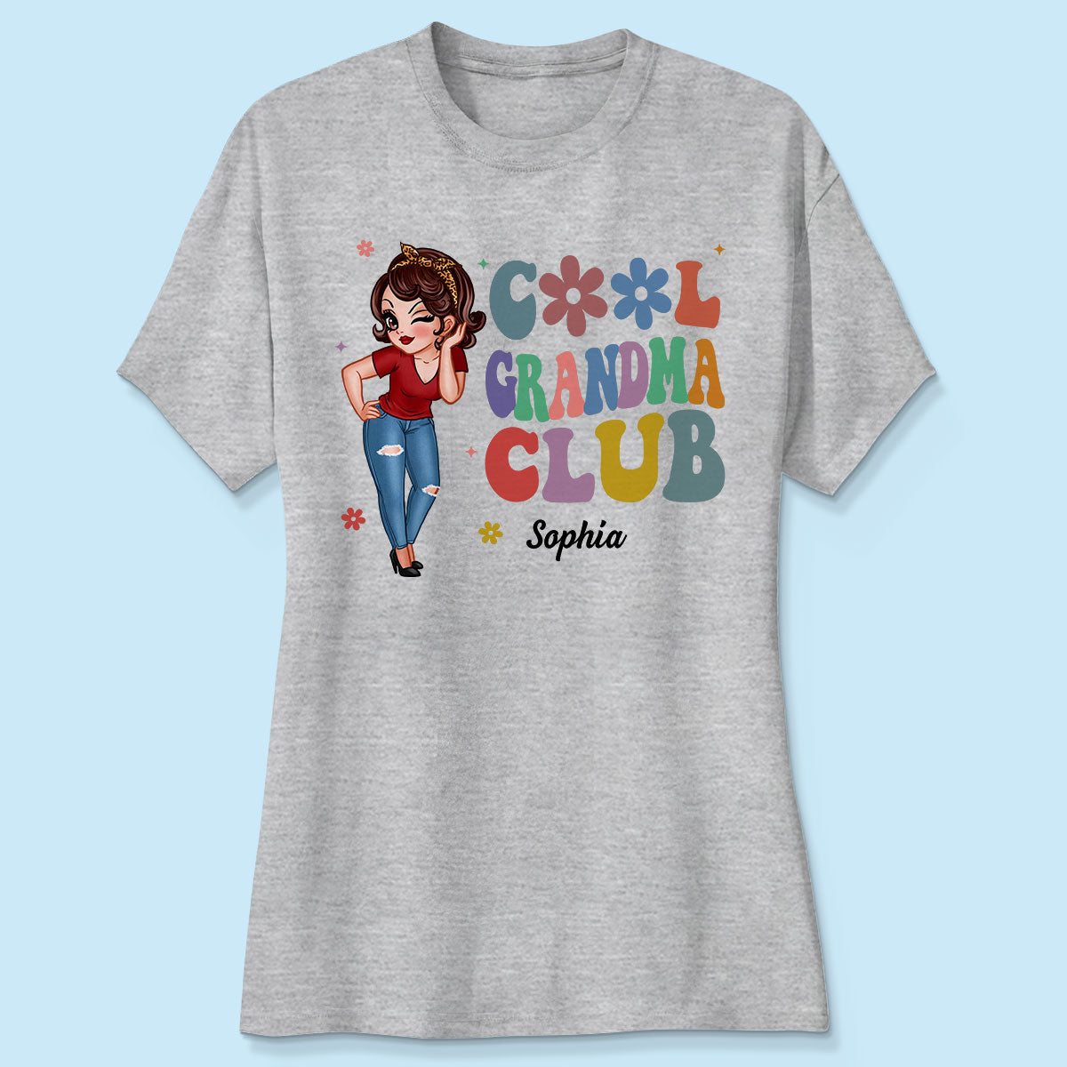 Cool Grandma Club Pretty Woman Personalized Shirt