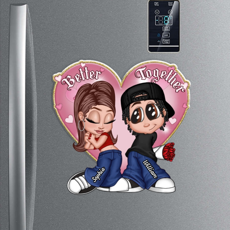 Be Mine Y2K Chicano Style Couple  Gift For Her For Him Personalized Acrylic Fridge Magnet