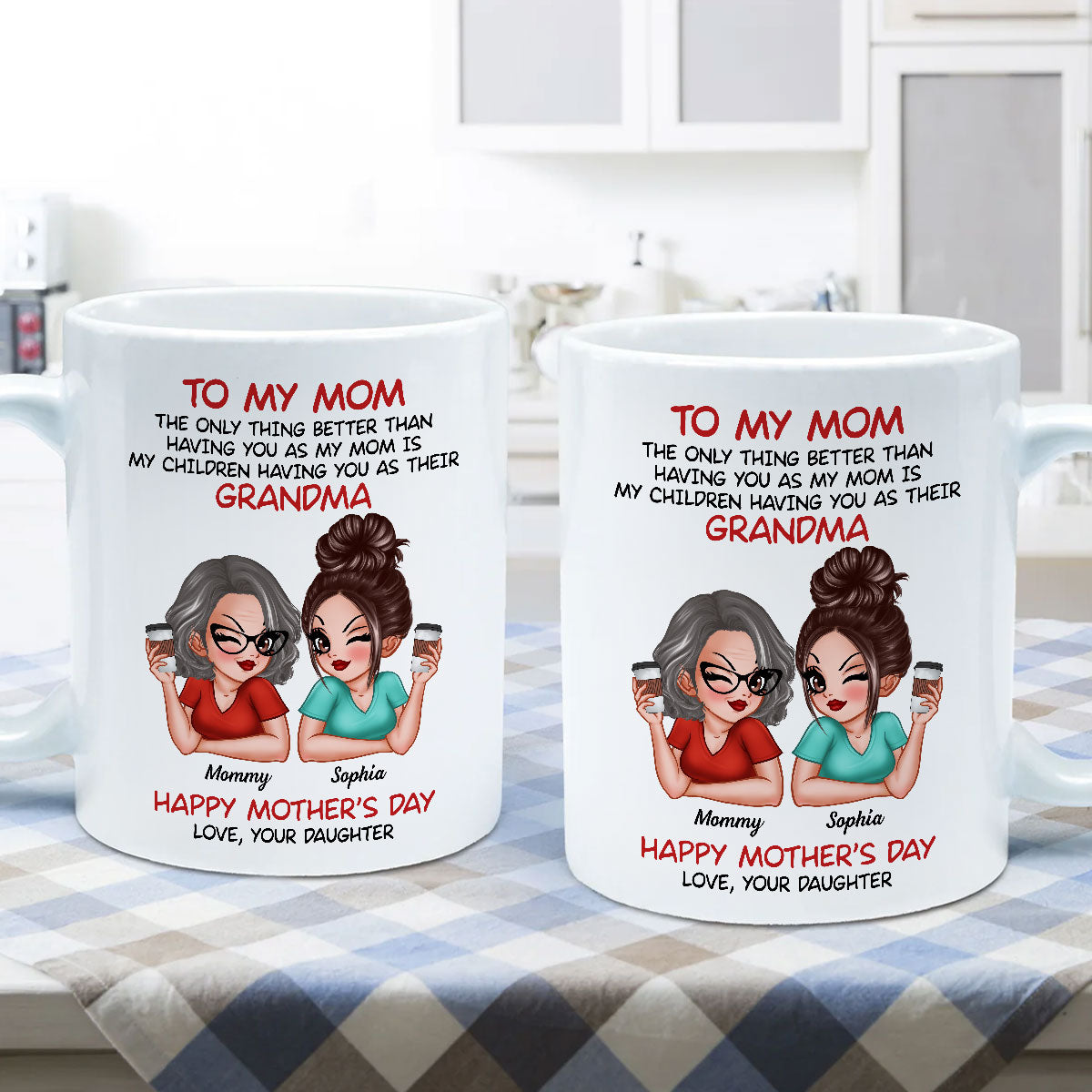 To My Mom The Only Thing Better Than Having You As My Mom Personalized Mug