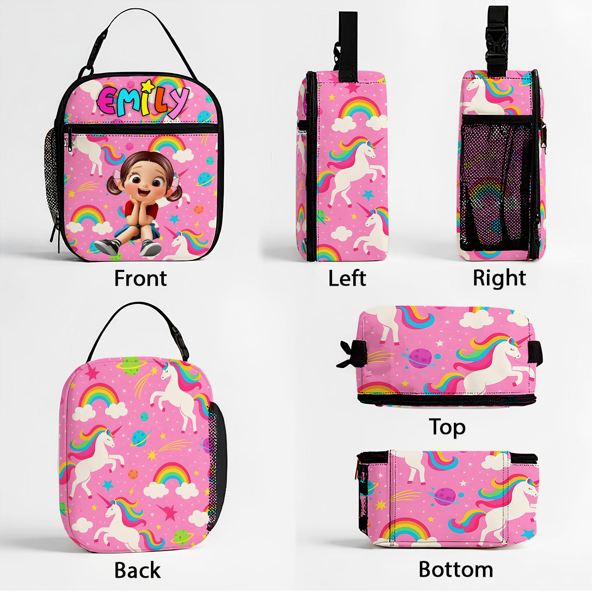 Custom Name Insulated Lunch Bag for Kids, Unique Designs for Boys & Girls, Keep Your Child’s Meals Fresh & Safe All Day