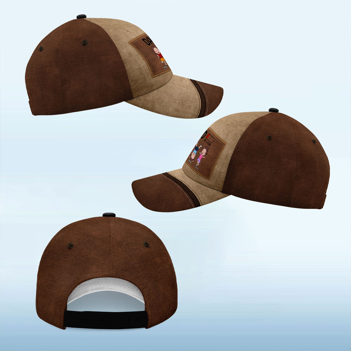 Dad Of Kids Low Battery Personalized Classic Cap