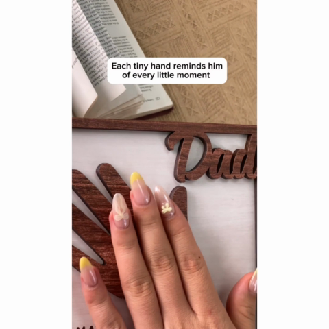 No Matter How Big We Get Personalized 2-Layer Wooden Plaque| Heartfelt Father's Day Gift For Dad