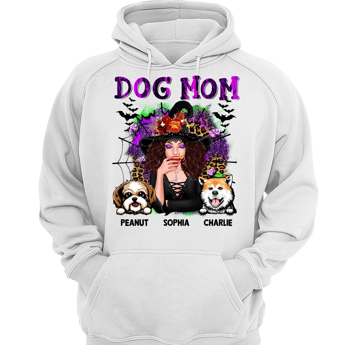 Halloween Neon Leopard Dog Mom Personalized Shirt