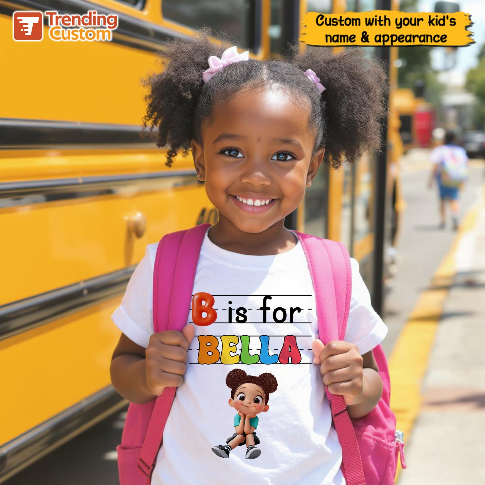 Custom Kids Name Back To School Personalized Shirt, Toddler First Day of School Tee Kindergarten Shirt With Name, First Day School Outfit