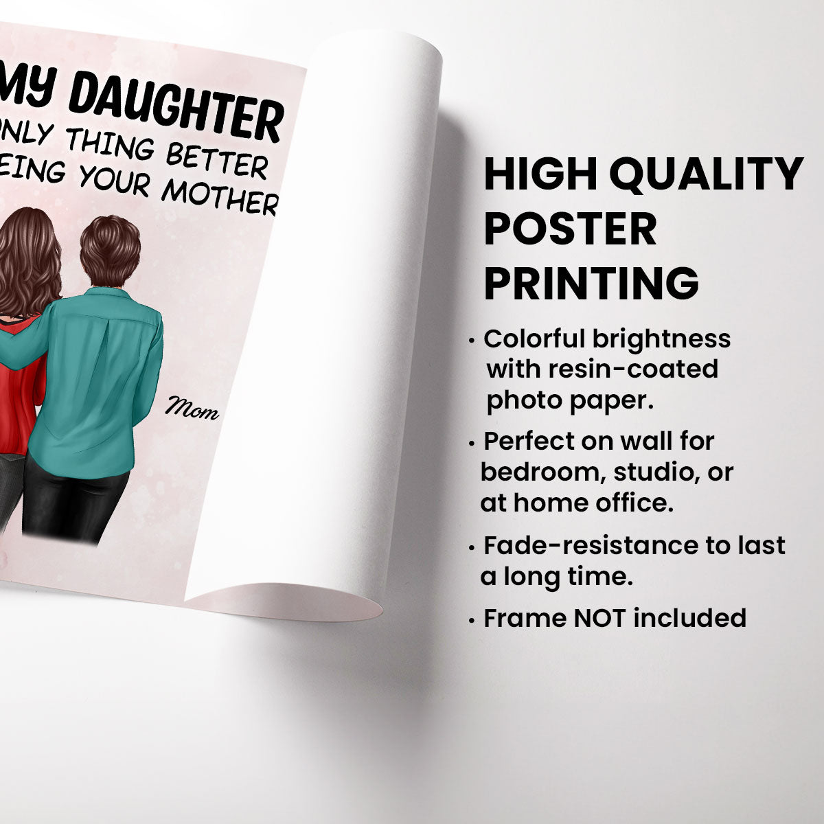 From Mom To Daughter Watching You Be A Mom - Personalized Poster - Mother's Day Gift For Daughter