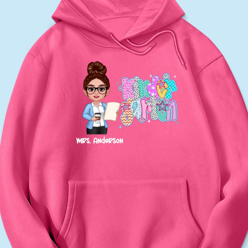 Colorful Preppy Style Teacher Custom Grade Personalized Shirt