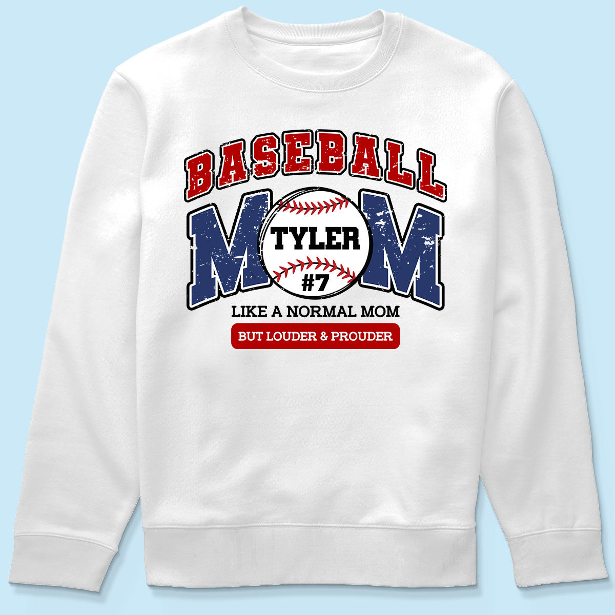 Baseball Mom Loud and Proud Personalized Shirt, Proud Baseball Mom Game Day Shirt, Gift For Baseball Mom