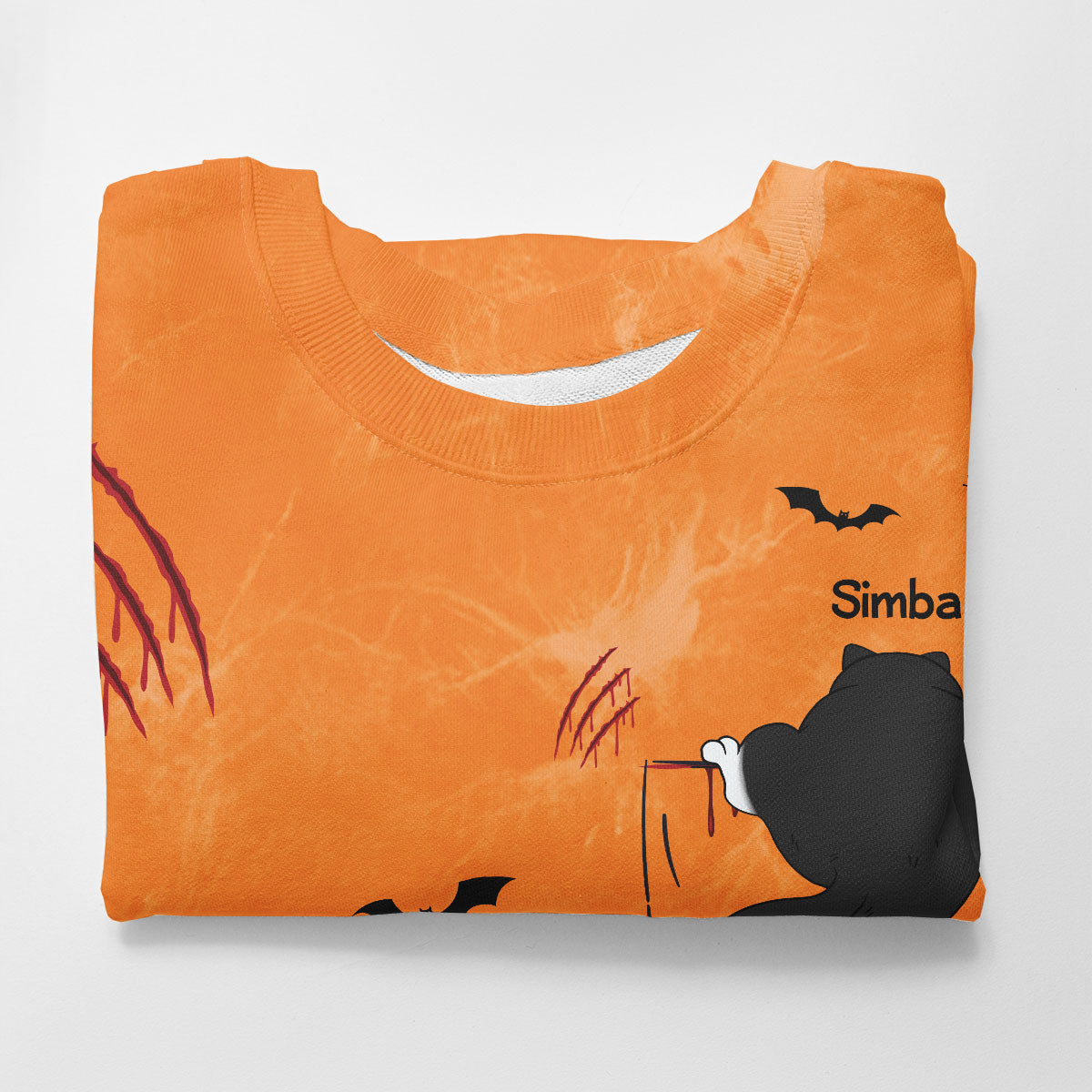 Spooky Cats Crawling Personalized Sweatshirt, Halloween Costume For Cat Lover