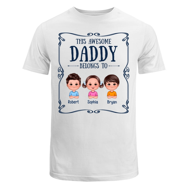 Best Dad Ever Certificate Man & Doll Kids Personalized Shirt