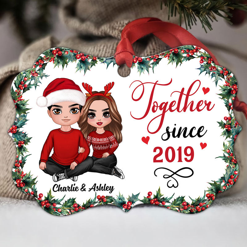 Holly Branch Couple We Got This Personalized Christmas Ornament