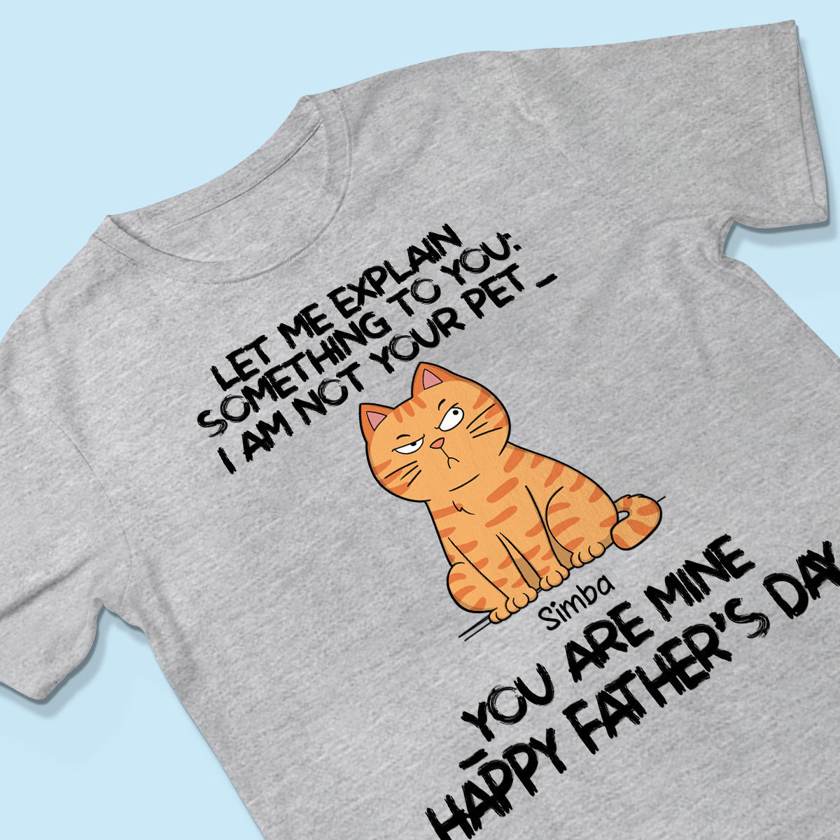 Let Me Explain Funny Cartoon Cats Mother‘s Day Father’s Day Gift Personalized Shirt