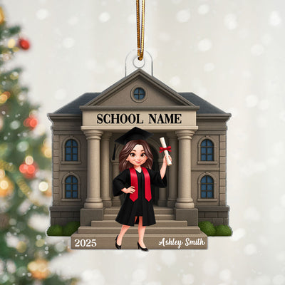 Graduation Keepsake 3D Effect - Personalized Acrylic Ornament - Graduation Christmas Gift