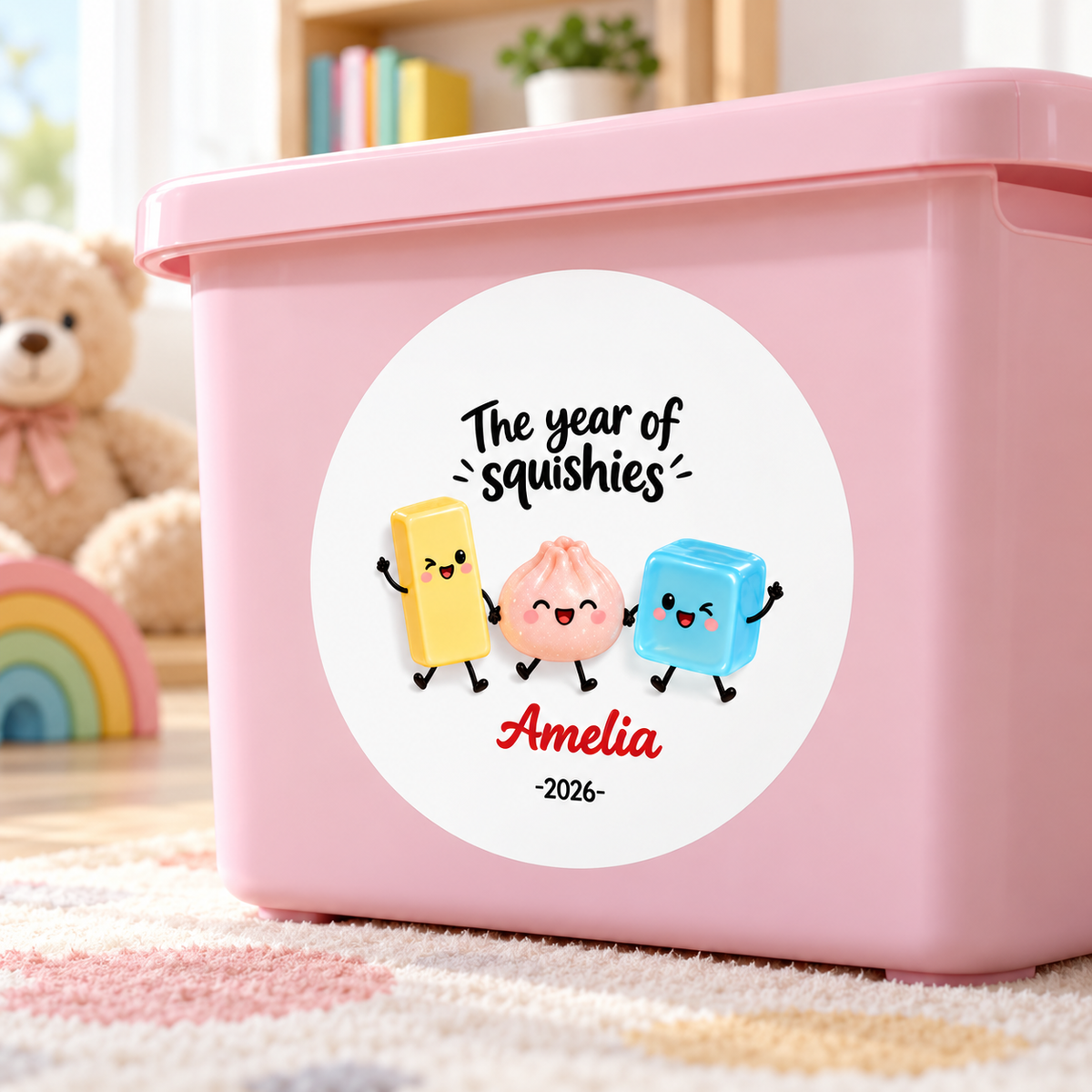 The Year Of Squishies 2D Flat - Personalized Decal