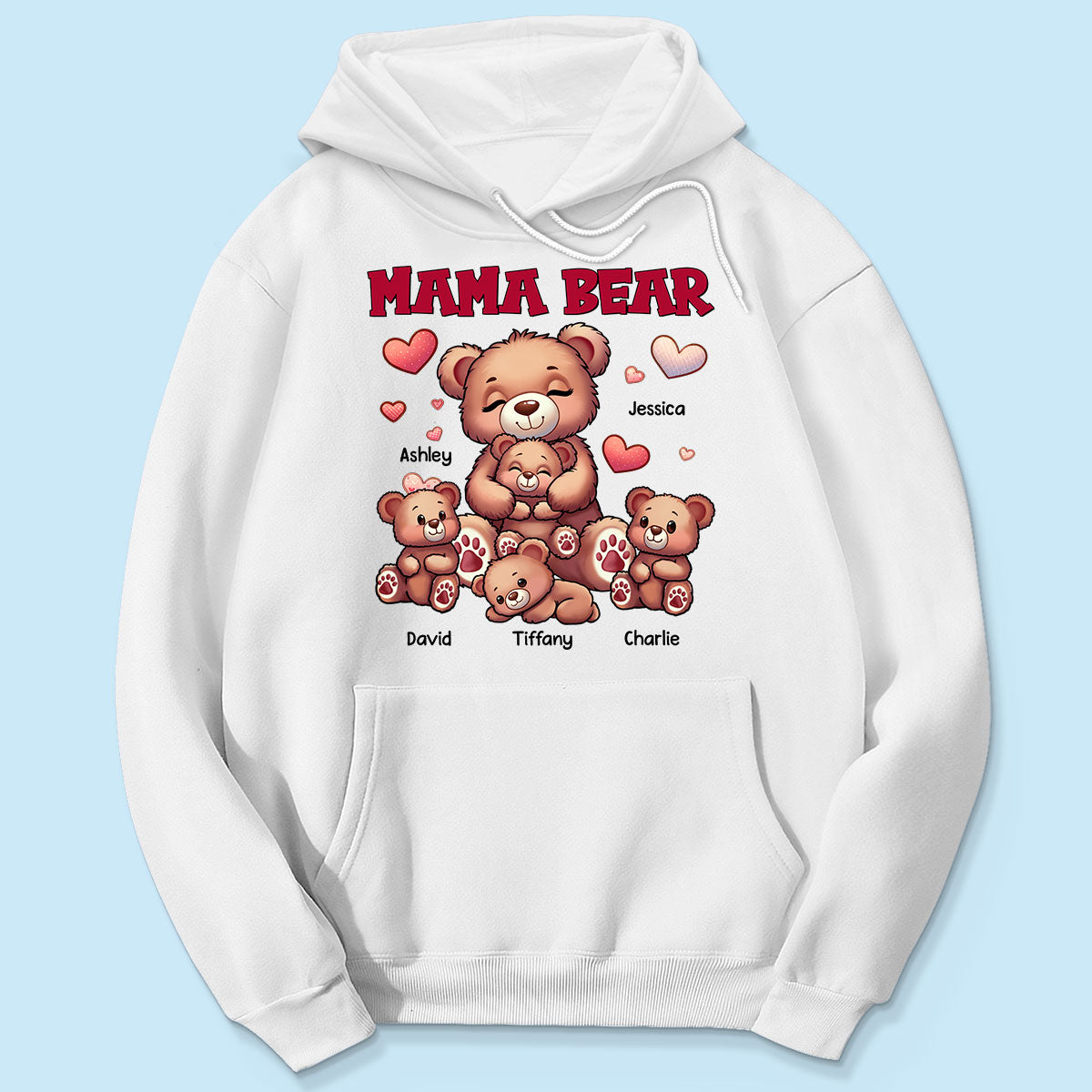 Cute Grandma Bear Mama Bear Personalized Shirt