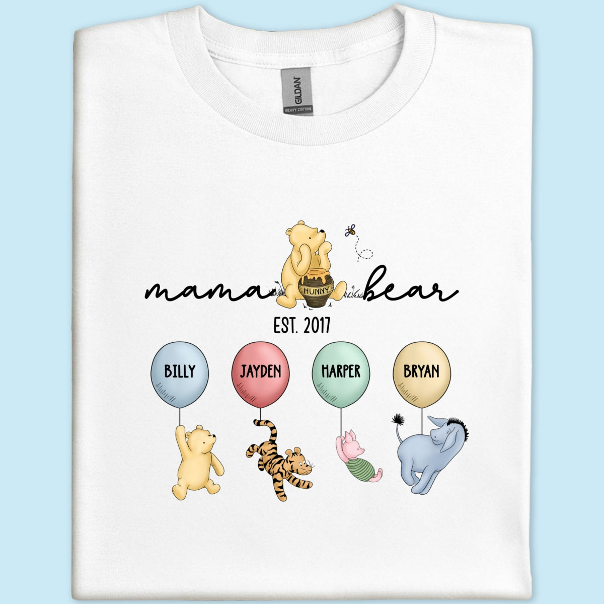 The Grandest of Tales: A ‘Winnie The Pooh’ Parade of Grandkids! - Customized by You, Gift For Grandma, Gift For Mom