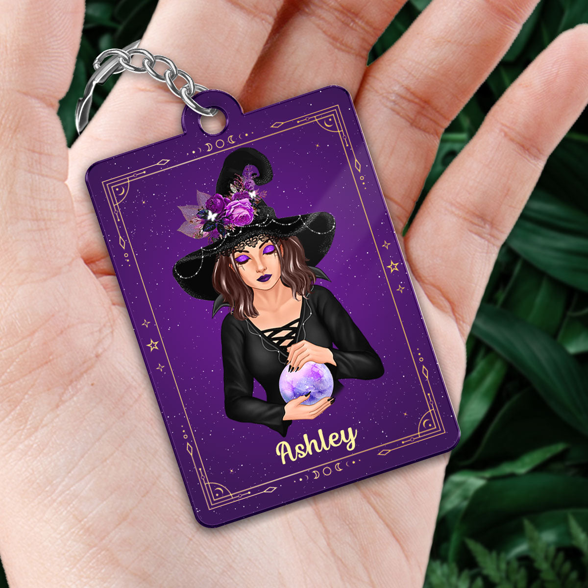 I‘m Not Sugar & Spice Pretty Witch Halloween Personalized Acrylic Keychain