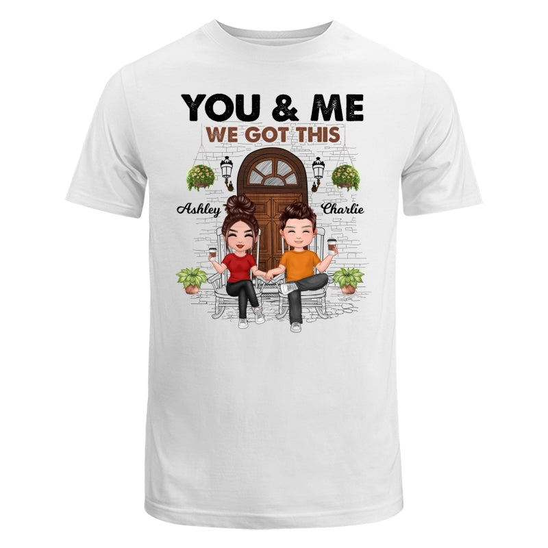 Couple Front Porch Outline Sketch Personalized Shirt
