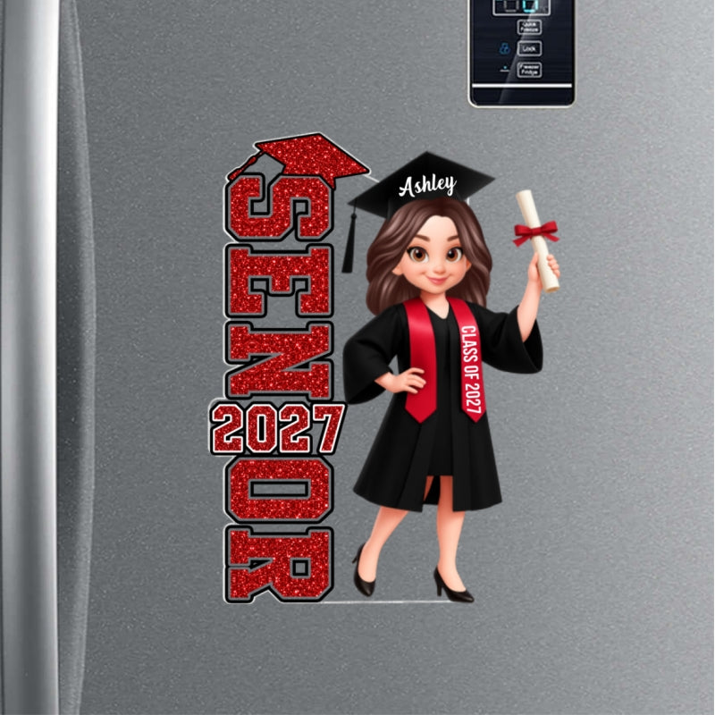 Trending Senior 2026 2027 - Personalized Acrylic Fridge Magnet - Christmas Gift For Seniors, Daughter, Son, Granddaughters, Grandsons