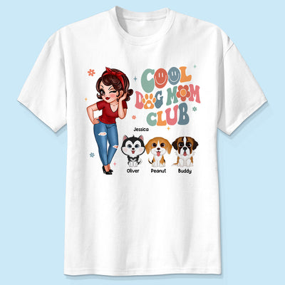 Cool Dog Mom Club Personalized Shirt