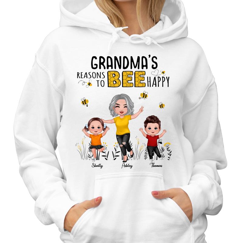 Reasons Bee Happy Doll Grandma & Grandkids - Personalized Shirt