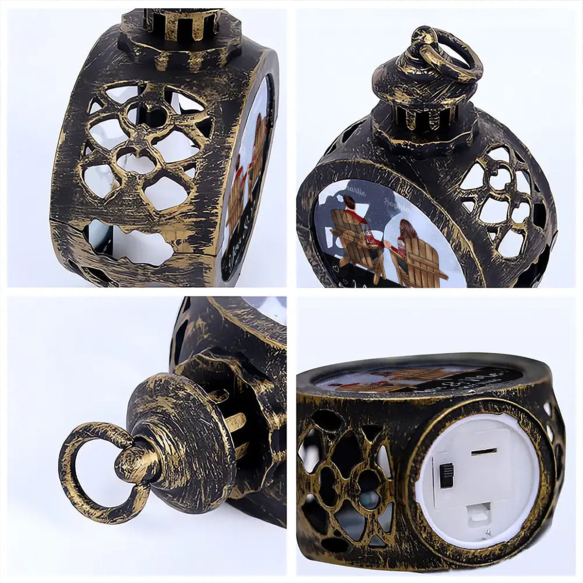 You & Me We Got This Couple Back View Personalized Lantern Ornament