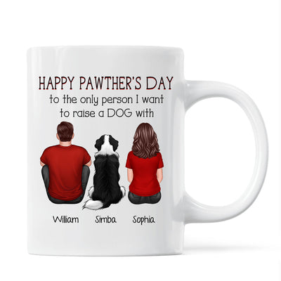 Happy Pawther‘s Day To The Person I Want To Raise A Dog Cat With Personalized Mug, Father‘s Day Gift For Dog Cat Dad