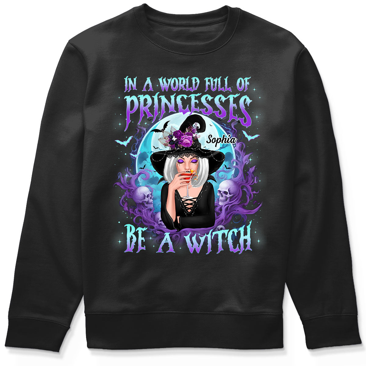 In A World Full Of Princesses Be A Witch Personalized Shirt, Gift For Girl, Woman
