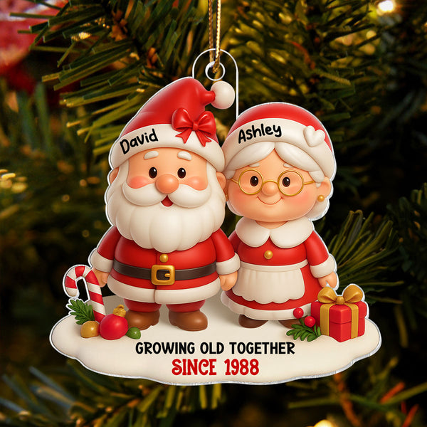 Growing Old Together Since, Gnomes In Festive Truck, Custom Gnomes