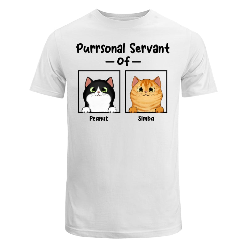 Purrsonal Servant Fluffy Cats In Square Personalized Shirt