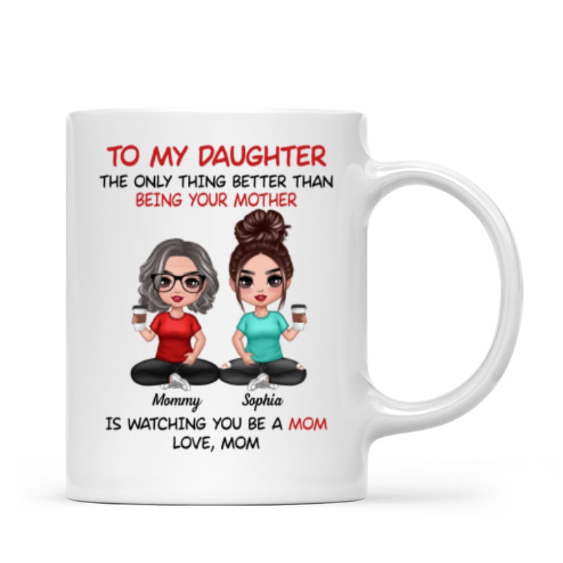 To My Daughter From Mom - Personalized Mug - Heartfelt Gift For Daughter