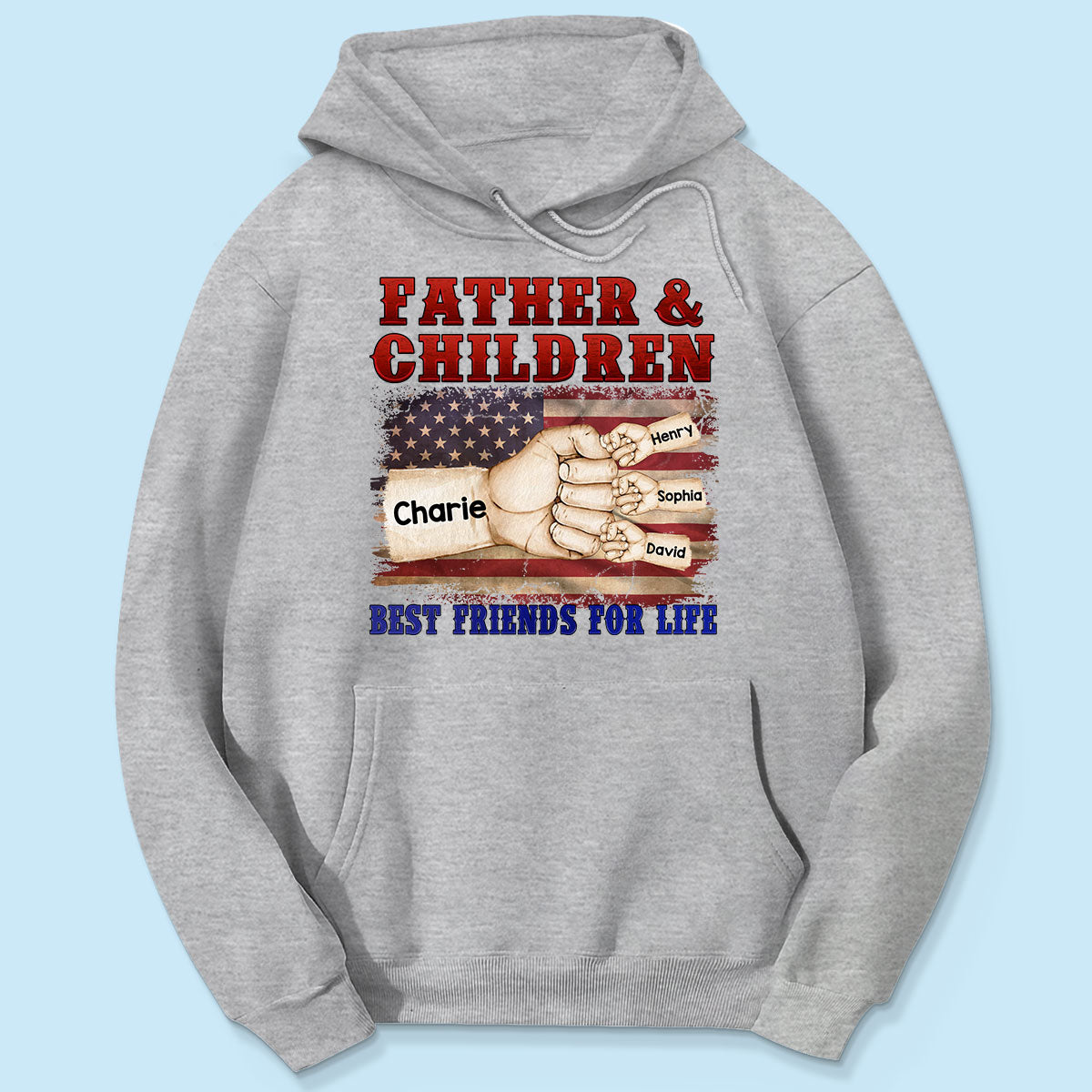 Father & Children Best Friends for Life Personalized Shirt
