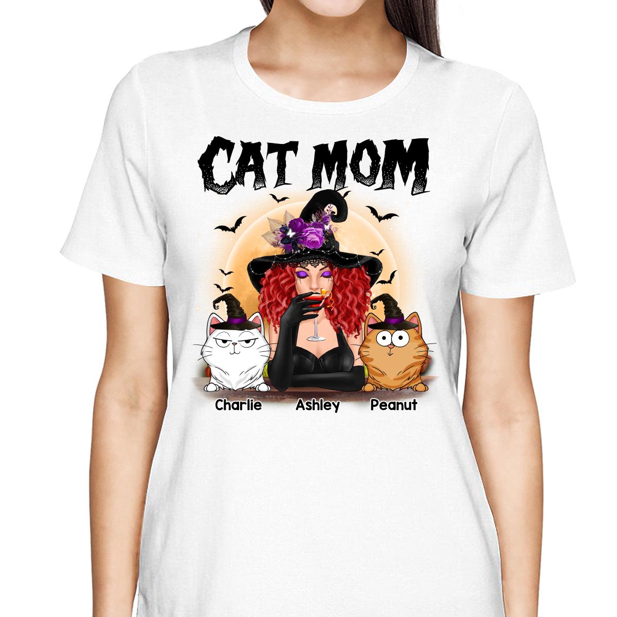 Crazy Cat Witch Funny Cat Expressions Personalized Shirt