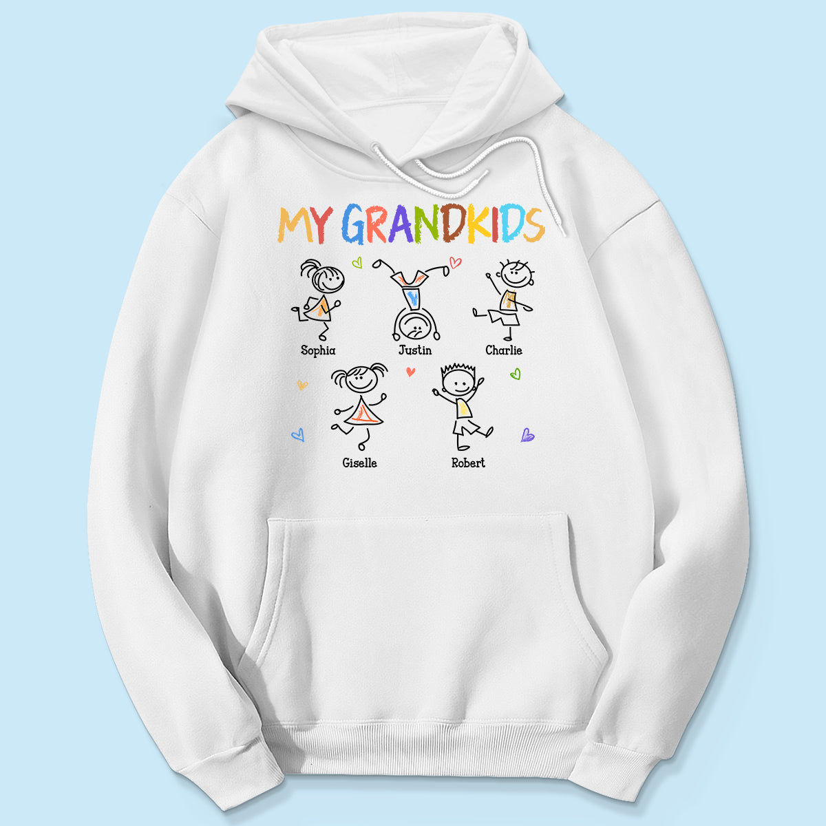 My Grandkids Crayon Patterned Personalized Shirt