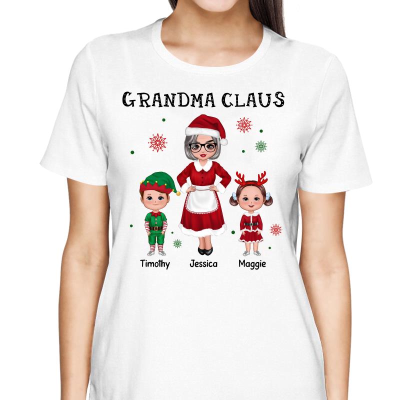 Grandma Claus Doll Woman Christmas Personalized Shirt