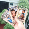 Best Dad Ever, Personalized Picture Frame, Custom Photo Car Visor Clip