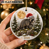 Loveable Viral Jimothy Raccoon Ceramic Ornament - Trending 2026 Keep Sake