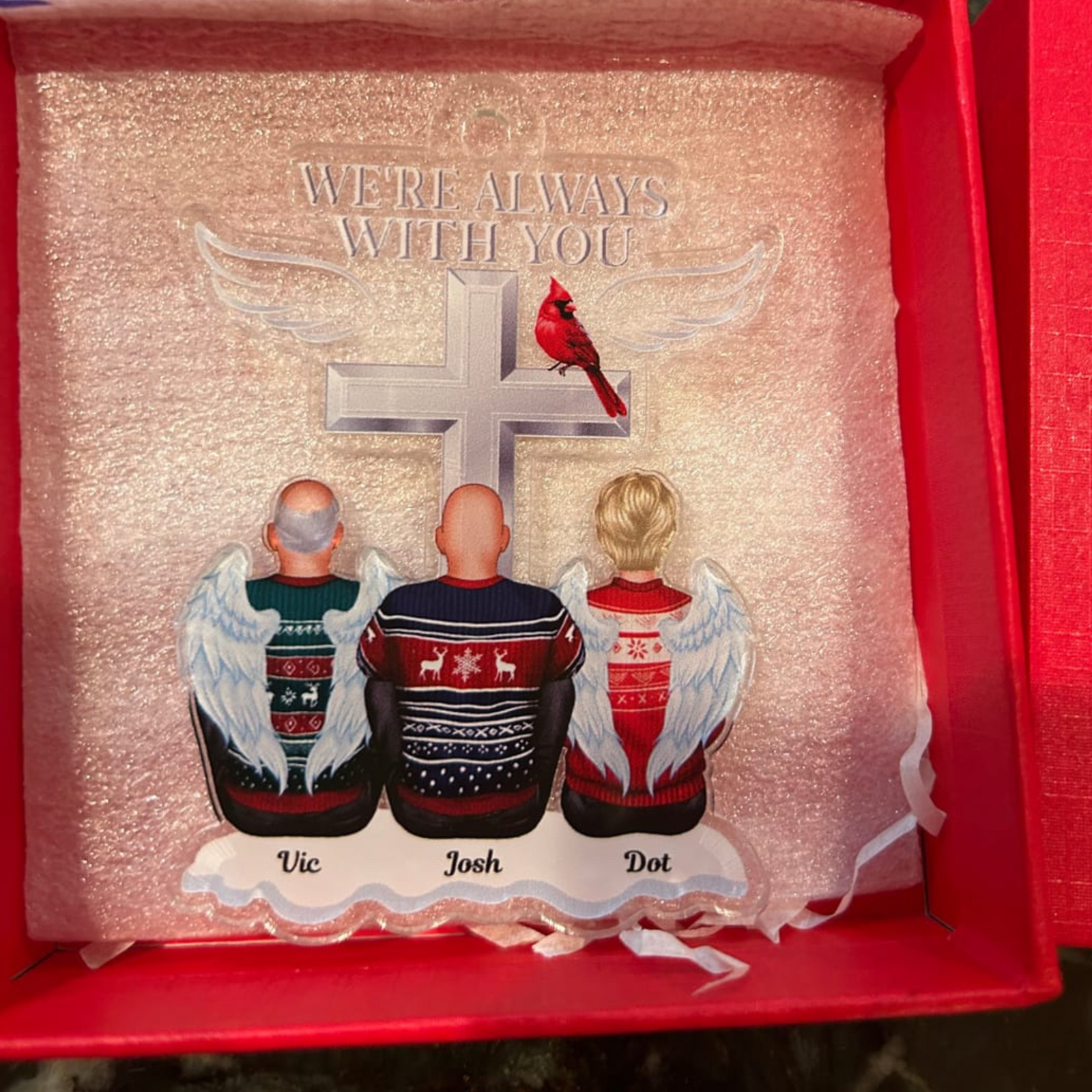 Always With You Family Memorial Keepsake - Personalized Acrylic Ornament