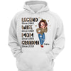 Half Leopard Sassy Legend Wife Mom Grandma Birthday, Anniversary Gift For Mom Grandma Personalized Shirt
