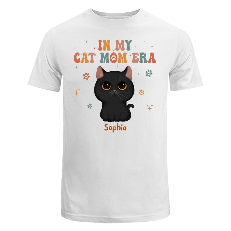 In My Cat Mom Era Cute Watercolor Cats Personalized Shirt