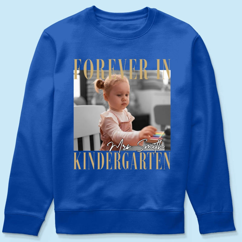 Forever In My School Era – Personalized Photo Shirt – Custom Name & Grade Back To School Shirt