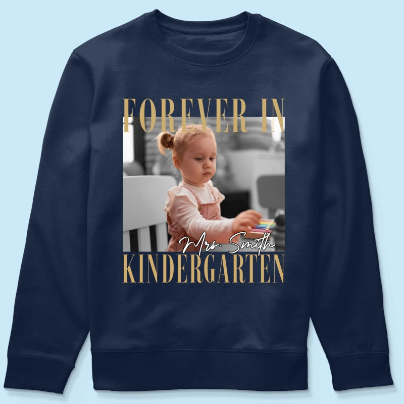 Forever In My School Era – Personalized Photo Shirt – Custom Name & Grade Back To School Shirt