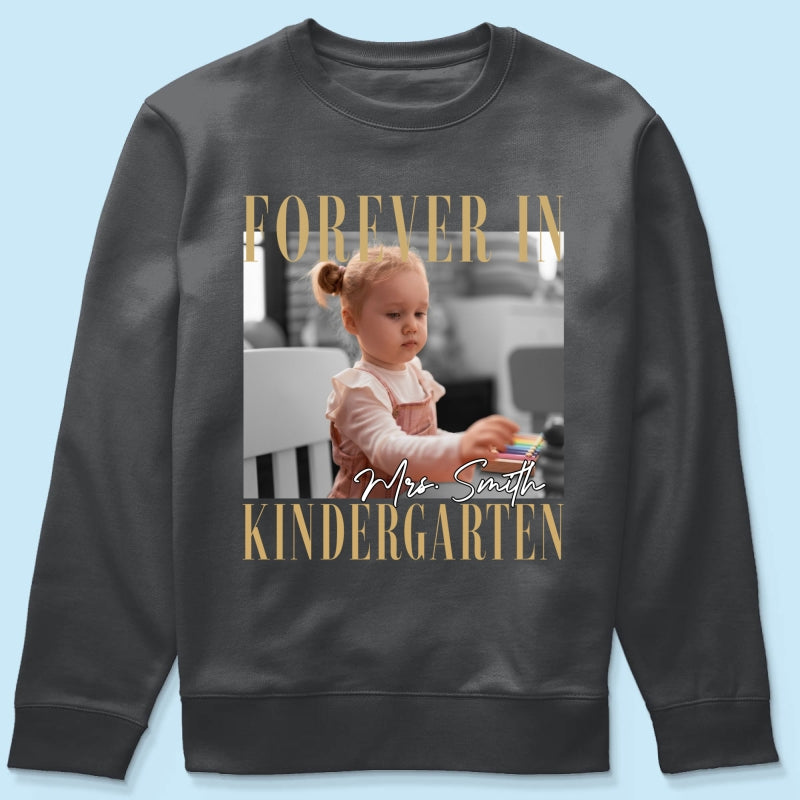 Forever In My School Era – Personalized Photo Shirt – Custom Name & Grade Back To School Shirt