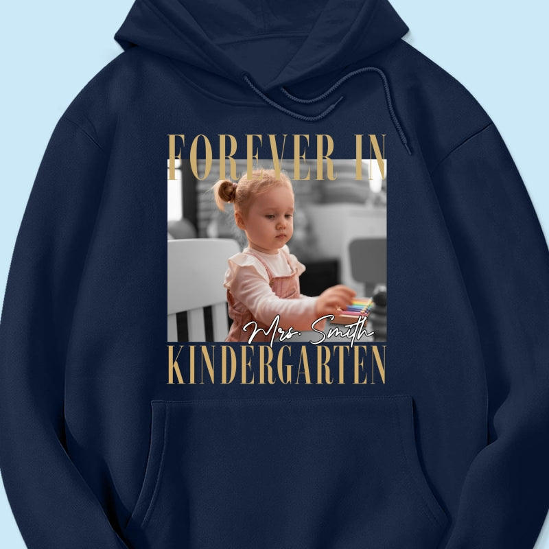 Forever In My School Era – Personalized Photo Shirt – Custom Name & Grade Back To School Shirt