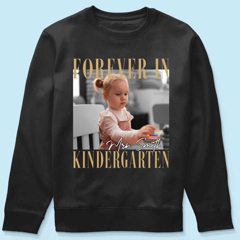 Forever In My School Era – Personalized Photo Shirt – Custom Name & Grade Back To School Shirt