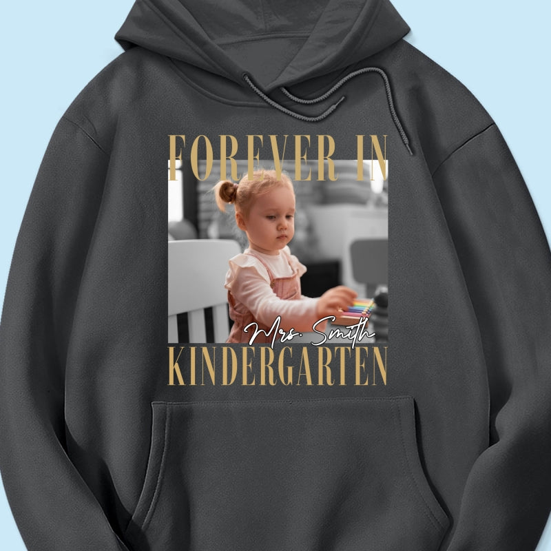Forever In My School Era – Personalized Photo Shirt – Custom Name & Grade Back To School Shirt